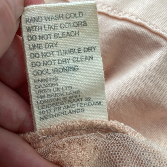 Anthropologie Forever That Girl Grace Tiered Lace Back Top Pink NWOT - Picture 8 of 9